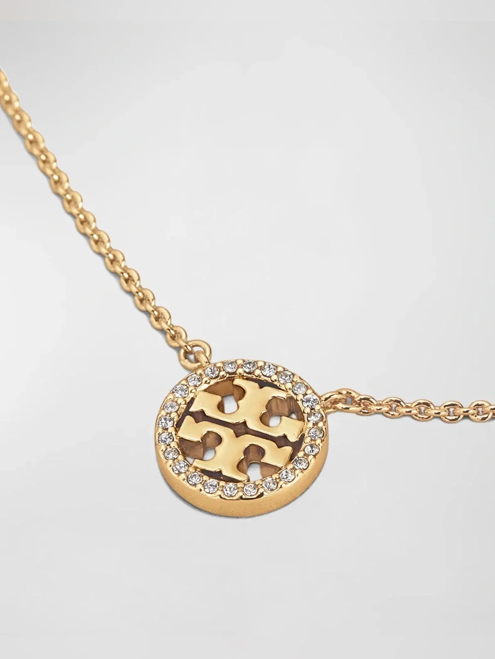 TORY BURCH *NWT* Miller Pave Pendant Necklace and Stud Earring Set in Gift Box
